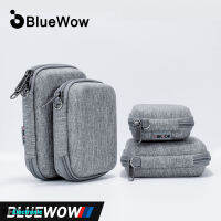 BlueWow GH1371หูฟังแบบพกพากระเป๋าเก็บของเปลือกแข็งแกดเจ็ตแบบดิจิตอลเคส EVA กระเป๋าบลูทูธสายข้อมูล MAC เครื่องชาร์จ U Disk ฝาครอบป้องกัน