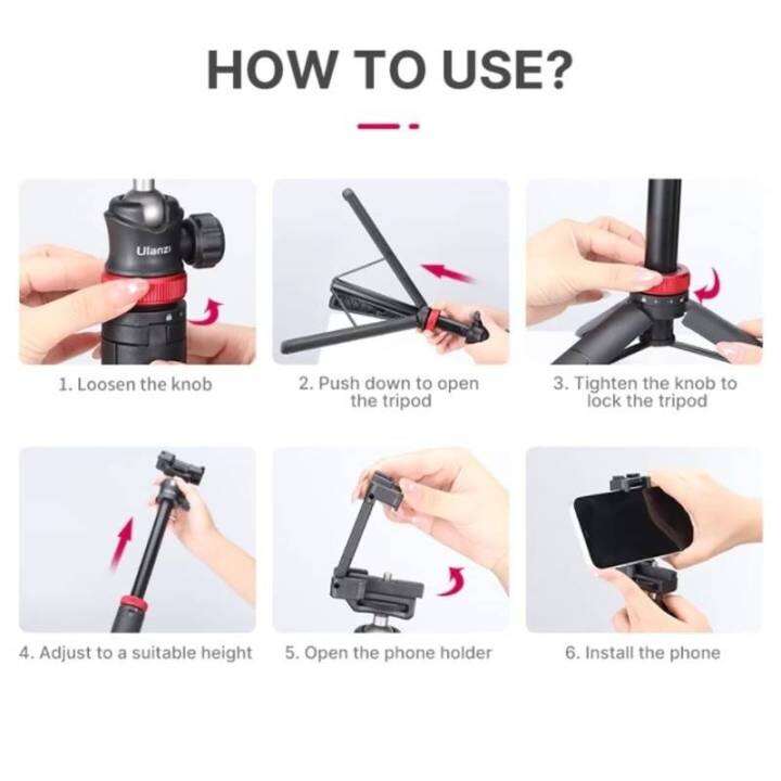 ulanzi-mt-44-extendable-vlog-tripod-ขาตั้ง-ไม้เซลฟี่-ยืดหดได้-ยืดสูงสุด-149-cm-พร้อมส่ง