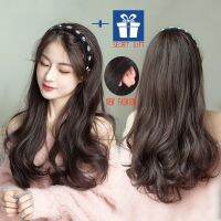 ??Rambut Palsu Perempuan PanjangRambut Palsu❤❤Wig Female Lazy headband Integrated Natural Big Wave Hair extension