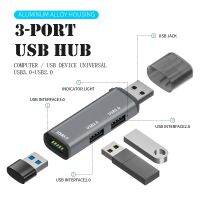 USB Mini portabel 3.0 Splitter Laptop USB Extender 3 Port Hub satu tarik tiga Port