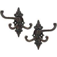 【การจัดส่งในประเทศไทย】2-Pack Cast Iron 3-in-1 Flexible &amp; Functional Swivel Wall Hook