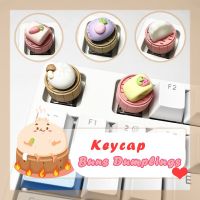 Mechanical Keyboard Pink Cartoon Animation Game Bun Dumpling Keycap Cute Personalized custom Game Gift Keycap Magnetic Design