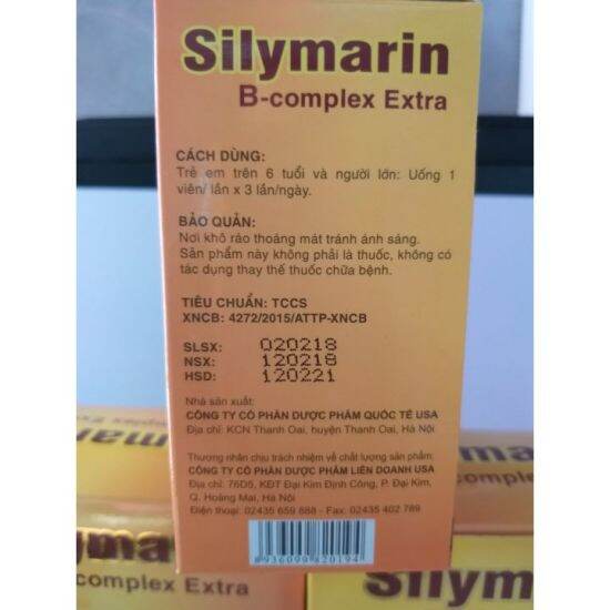 Viên uống bổ gan mát gan giải độc gan silymarin b - ảnh sản phẩm 6