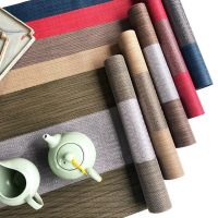 Pvc Placemat Chinese Jacquard Table Mat Chinese Style Tea Mat Water-Washed And Quick-Drying Table Runner Tea Towel