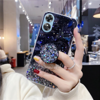 2023เคสมือถือใหม่สำหรับ OPPO A58 4G Oppo A78 NFC 4G ลายท้องฟ้าเต็มไปด้วยดวงดาวระยิบระยับเคสใส่โทรศัพท์ TPU Silicagel เคส OPPOA58นิ่มกันกระแทกพร้อมขาตั้งแบบพับได้