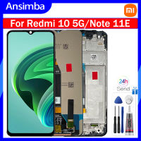 Ansimba จอ LCD แบบดั้งเดิมประกอบดิจิไทเซอร์จอแสดงผล LCD แบบสัมผัสหน้าจอสำหรับ Xiaomi Redmi 10 5G/Redmi Note 11E อะไหล่ Xiaomi Xiaomi Redmi 10 5G 11E โน๊ต22041219G 22041219NY 22041219C ดิสเพลย์