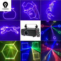 0.51W Stage Light Animation Beam Scanner Stage Projector DJ SD Card Disco Bar Club Party Dance งานแต่งงานแสดง