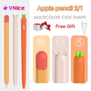 Hard to Fade Durable Cute Cartoon Pencil Case Colorfast Pencil Case Carrot  Shape for Students