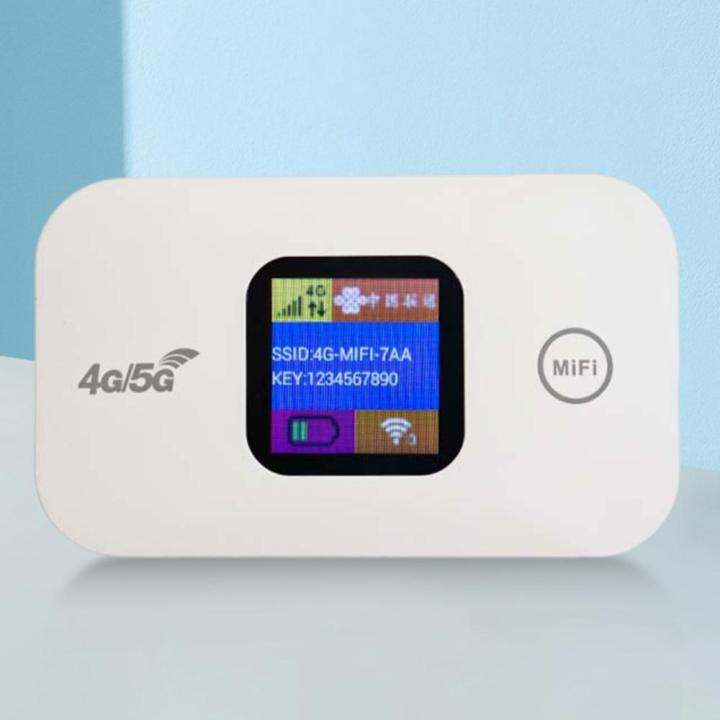 4g-lte-เราเตอร์แบบพกพา150mbps-มินิ4g-เราเตอร์ซิมช่องเสียบบัตรแบบพกพาอุปกรณ์เครือข่ายฮอตสปอตหน้าจอแสดงผล-led-สีสัน2100mah