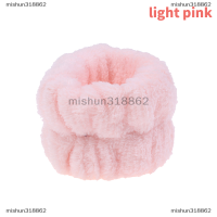 mishun318862 สายรัดข้อมือสำหรับล้างหน้าผ้าไมโครไฟเบอร์ซับน้ำได้ดีสำหรับสปาหน้า