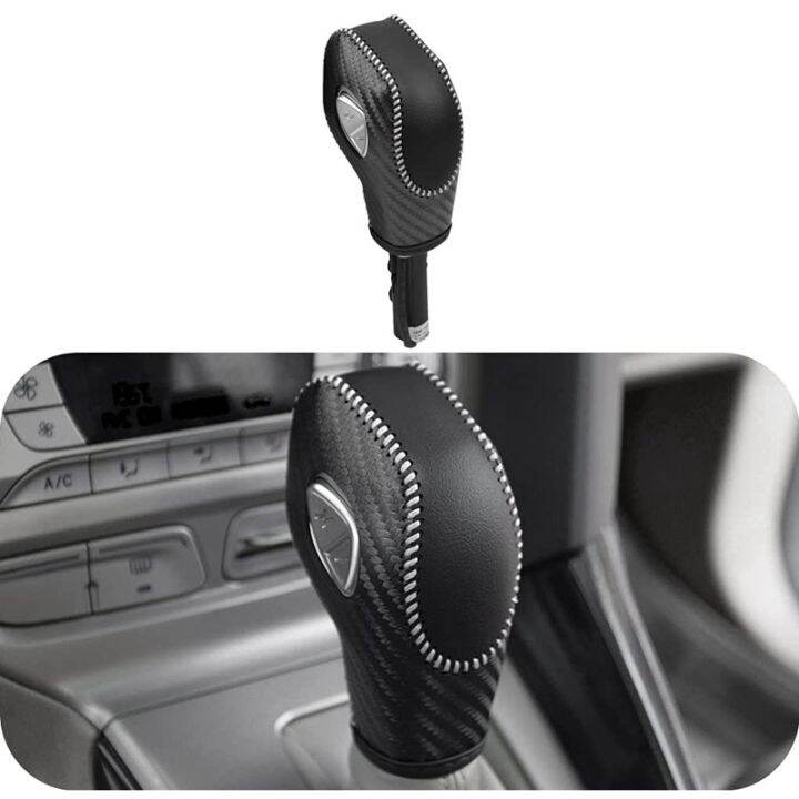 Car PU Carbon Look Gear Shift Knob Cover for Ford EcoSport Escape