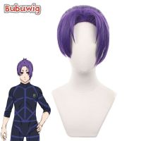 (วิกผมคอสเพลย์) ผม Reo Mikage วิกผมคอสเพลย์อะนิเมะสีฟ้าล็อค Reo Mikage 30Cm สั้นตรงสีม่วงทนความร้อนได้วิกผมหางม้า