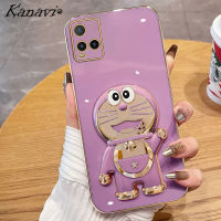 Kanavi เคสโทรศัพท์ซิลิโคนนิ่มแฟชั่นสำหรับ VIVO Y21 Y21S Y21A Y21T Y33S Y33T Y02 Y02S Y16 Y22 Y35 Y22S สุดหรูเคสโทรศัพท์รูปแมวน่ารัก