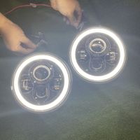 ไฟหน้า กลม ใหญ่ 7นิ้ว led bar projector jimmy jeep harley V1 มีไฟเลี้ยว LED บาร์กลมรอบ