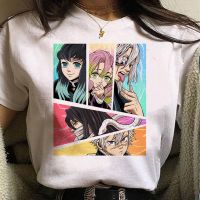 Japanese Anime Demon Slayer Printed Tshirt Cute White Tshirt