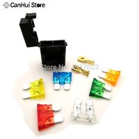 5set ATC Fuse Holder 12V 24V Power Blade Car Fuse Holder With 5A 10A 15A 20A 25A 30A 35A 40A Medium Fuse Safety Insert