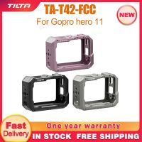 TILTA For Gopro Hero 11 TA-T42-FCC Full Camera Cage Sports Camera Titanium Mounting Adapter Ring Bracket Filter Tray