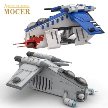 High quality LEGO Star Wars Republic gunship 75021 with free minifigs