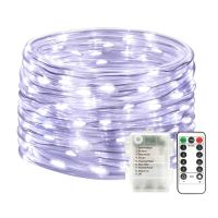 30M 300 LED Battery Powered LED Rope Light With Remote Outdoor Copper Wire Fairy Light DIY Rope String Light for Garden Decor