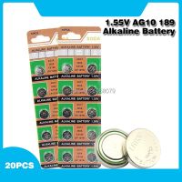 20ชิ้น1.55V LR1130 AG10ถ่านอัลคาไลน์ AG 10 SR54 189 389 SR1130 L1131ปุ่ม G10A สำหรับนาฬิกาของเล่น