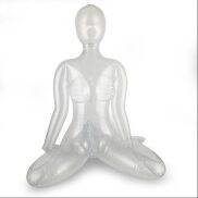 Ma-nơ-canh Nữ Bơm Hơi Toàn Thân 80CM Trong Suốt Hình Xuyến Chế Độ Chụp Bơm