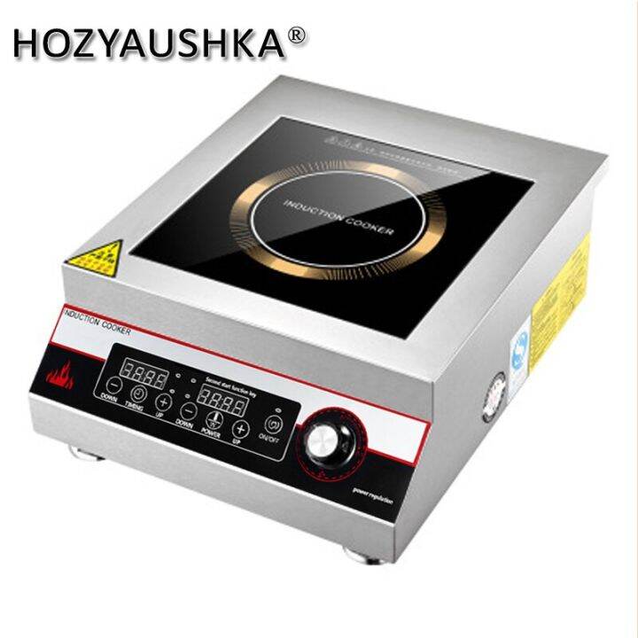 Induction Cooker 5000W Commercial Plane HighPower Hotel Canteen