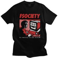 Vintage Funny Mr Robot T Shirt Men Cotton Fsociety Tshirt F Society Hacker Tee Geek Tshirt Clothing Gift