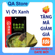 Cốt gia vị lẩu Haidilao vị ớt xanh thanh cay có sẵn date mới