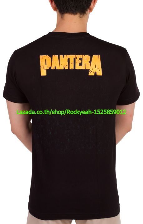 เสื้อวง-pantera-เสื้อยืด-วงดนตรี-แพนเทอรา-ไซส์ยุโรป-rcm1201