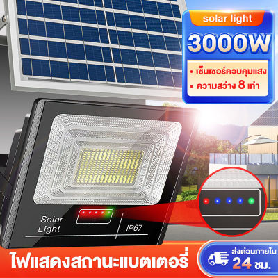 ไฟโซล่าเซลล์ 5000W ไฟโซล่าเซล Solar Light ไฟพลังงานแสงอาทิตย์ ไฟ LED แสงที่อบอุ่น โคมไฟพลังงานแสงอาทิตย์ แผงโซล่า ไฟโซล่า ไฟสนา