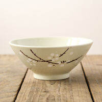 Japanese and Wind 7-inch Bowl Ho Ramen Sushi Ho Noodle Bowl Creative Large Snowflake Porcelain Flower Dinner Ware