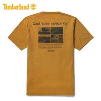 พร้อมส่ง Timberland Timberland เสื้อยืดลําลอง แขนสั้น คอกลม พิมพ์ลาย สําหรับผู้ชาย|A253