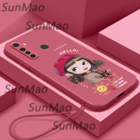 For เคสโทรศัพท์ Realme 5 Pro เสื้อโค้ทสาว Softshell ขอบตรง