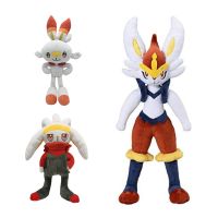 Pokémon Sword And Shield Scorbunny Evolution Raboot Cinderace Plush Toys Stuffed Doll Kawaii Rabbit Kids Christmas Gifts