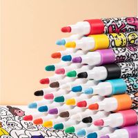 【CC】 12 Colors Paint Pens Markers for Painting Pens Supplies Canvas Ceramic Wood