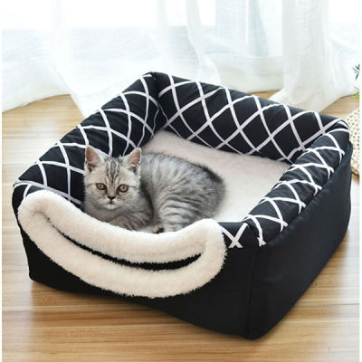 Pet bed for Cats Dogs Soft Nest Kennel Bed Cave House Sleeping Bag Mat Pad Tent Pets Winter Warm Cozy Beds 2 Size L XL 2 Colors