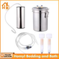 Homyl เครื่องปั๊มน้ำนมเครื่องรีดนมวัวอุปกรณ์รีดนมไฟฟ้าแสตนเลสเครื่องปั๊มน้ำนมไฟฟ้าสำหรับใช้ในฟาร์มรีดนมวัว