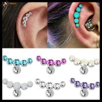 FROJTY 1Pcs ผู้หญิง 16G สแตนเลสบาร์ เจาะหู เครื่องประดับร่างกาย กระดูกอ่อน Helix Tragus ต่างหูสตั๊ด