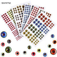 SportsTop 765Pcs 3d 4d Fish Eyes Bionic เหยื่อตกปลาสติกเกอร์ตา3-10มม.Diy ที่สมจริงล่อปลอม Eyeball อุปกรณ์ตกปลา