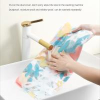 เครื่องซักผ้า Dust Cover Dustproof Washing Machine Case Universal Floral Print Sheath Portable Household Decoration