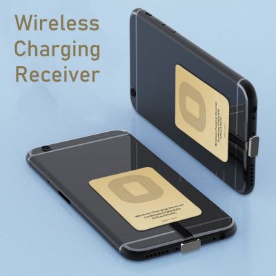 NNBILI QI Wireless Charger Receiver For iPhone 5 5s 6 7 Plus Universal Wireless Charging Receiver for Micro USB Type-C Phone Wall Chargers