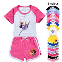 Encanto Kids Clothes Toddler Girls Boys T-Shirt + Shorts 2pcs Set Sports Suit Casual Baby Summer Comfortable Outfits Pyjamas