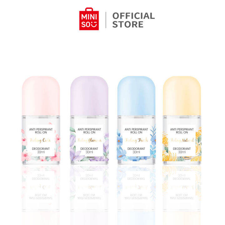 MINISO Deodorant Wanita AntiPerspirant Roll On Deodorant 30ml Anti