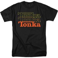 ซ้อนโลโก้ Tonka เสื้อยืดผ้าฝ้ายแขนสั้น