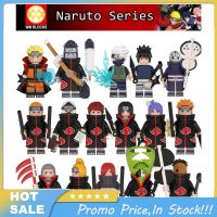 【สต๊อกพร้อม】การ์ตูนนารูโตะบล็อกตัวต่อการ์ตูน Minifigures ของเล่น Akatsuki ซาซุเกะอิตาชิ Madara Obito WM6105 6106