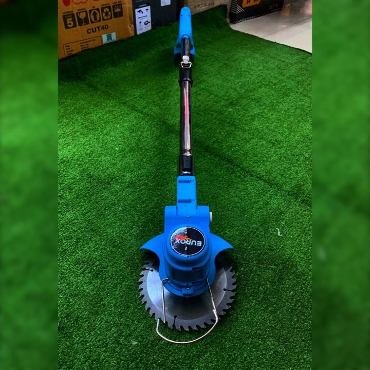 eurox-เครื่องตัดหญ้า-ไร้สาย-รุ่น-li-ion-lawn-mower-21v-แบต-แท่นชาร์จ-ใบมีดเหล็ก-ใบพลาสติก-วงเดือน-สีฟ้า-พับได้-จัดส่ง-kerry