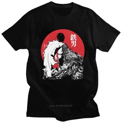(HE)T-เสื้อยืดผ้าฝ้ายแขนสั้นคอกลมพิมพ์ลายการ์ตูน Neo Tokyo Akira Tetsuo แฟชั่นผู้ชาย พร้อมส่งจ้า