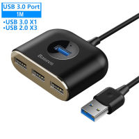 【☸2023 New☸】 jhwvulk Baseus ฮับ Usb 4 In 1เป็น Usb 3.0สำหรับ Macbook Pro/Air ตัวแยก Usb 4พอร์ต Type C ฮับสำหรับ Huawei Matebook อุปกรณ์คอมพิวเตอร์