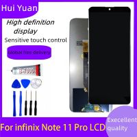 6.95 "สำหรับ Infinix Note 11 Pro X697อะไหล่ซ่อมชิ้นส่วนจอสัมผัสแอลซีดีของเครื่องแปลงดิจิทัล Note11ใหม่ Pro LCD