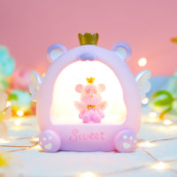 Girl Heart Crown Bear Star Light Decoration Ins Style Creative Angel Small Night Lamp Student Bedroom Decorative Ornaments